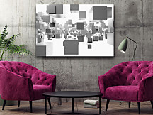 Obraz na stenu 3d tvary zs1114